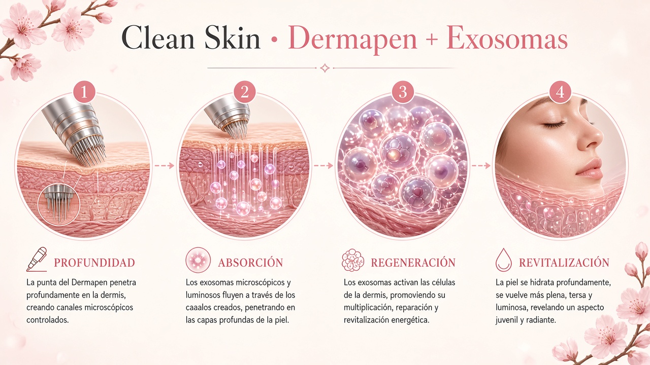 Dermapen + exosomas: el salto premium